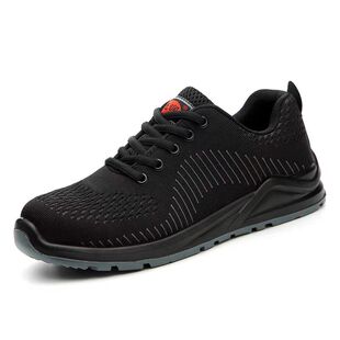 Cross-Border factory labor protection shoes men's breathable wear-resistant fly woven surface safety protection anti-smash anti-puncture work shoes summer