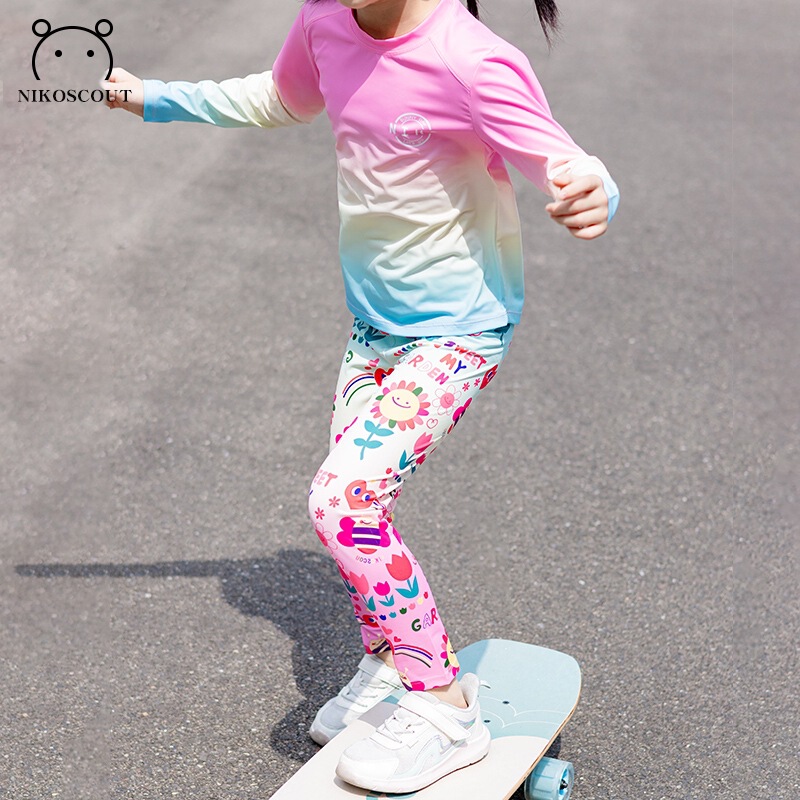 子供の秋服女の子スーツスポーツ速乾性ヨガ服ドーパミンバスケットボール屋外ランニング吸汗性トレーニング服|undefined