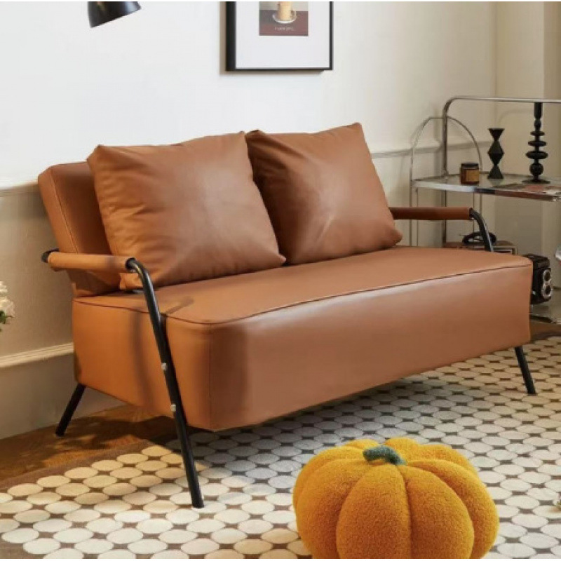 Multi-Person Fabric Sofa for Living Room 2025 New Model for Rental Apartments, Small-Sized Tofu Block Straight-Row Tech Fabric Small Sofa Chair