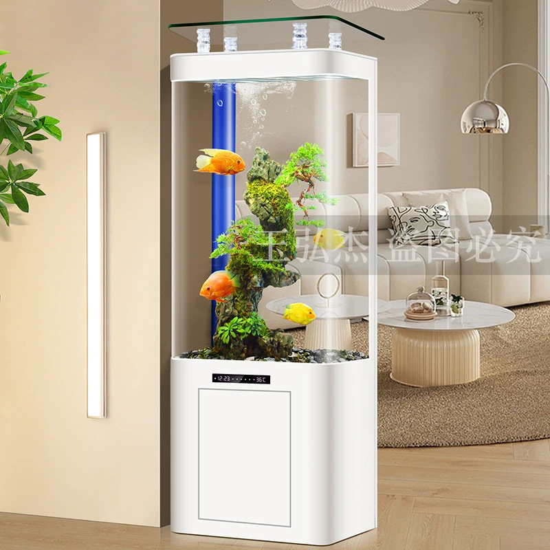 Нижний фильтр для аквариума 2023 новая гостиная небольшая Бытовая экологическая безводная ленивая стеклянная аквариум Золотой аквариум