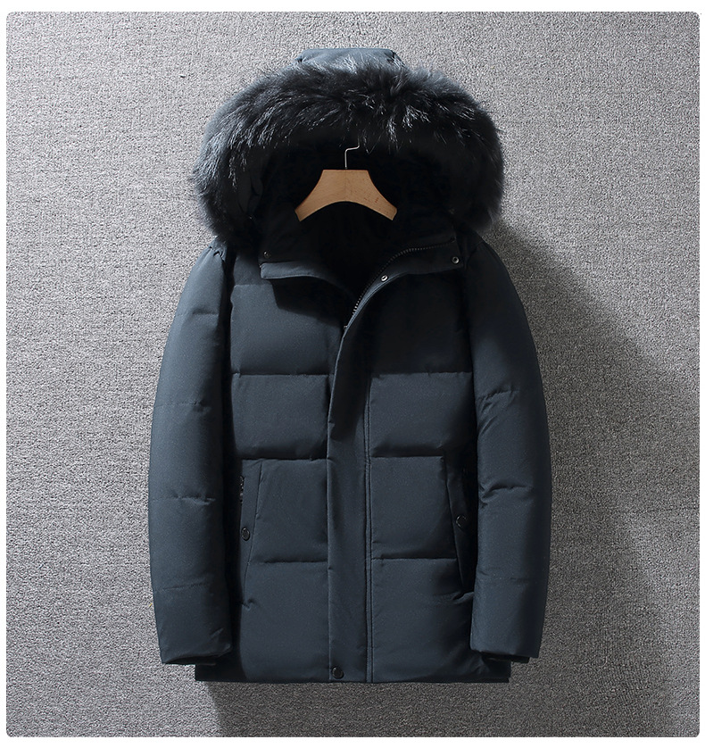 Heren winter donsjack waterdichte eendendons parka jas_voghion.com