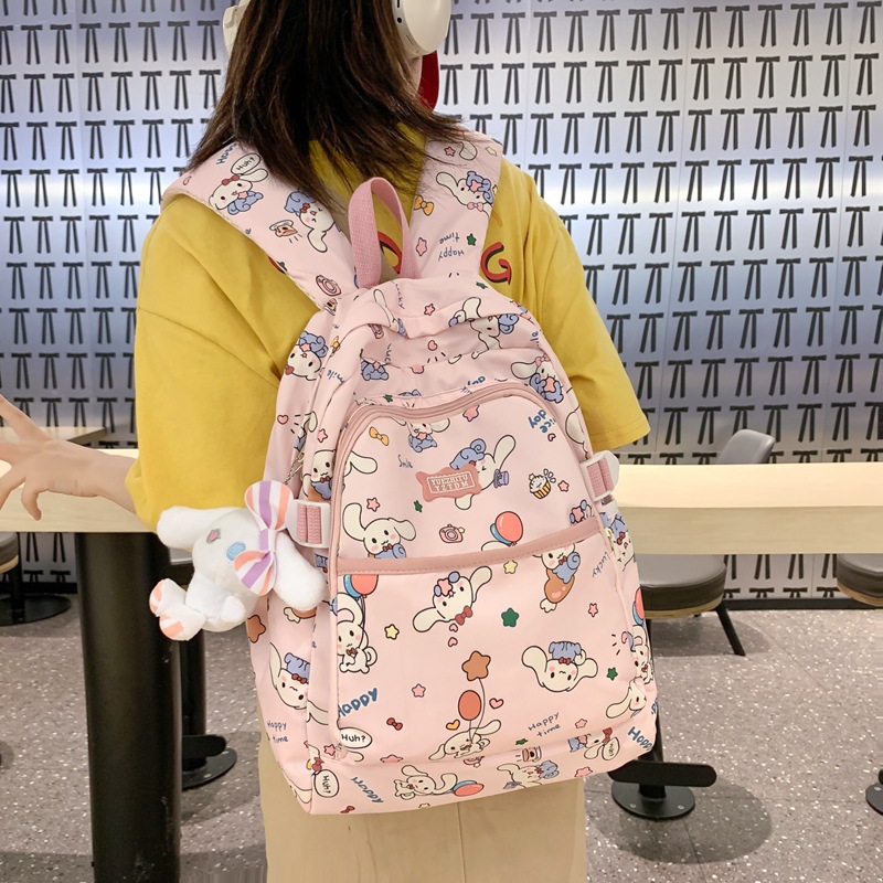Mochila de dibujos animados lindo coreano ins Harajuku ulzzang mochila escolar de niña suave japonesa mochila de niña de gran capacidad marea