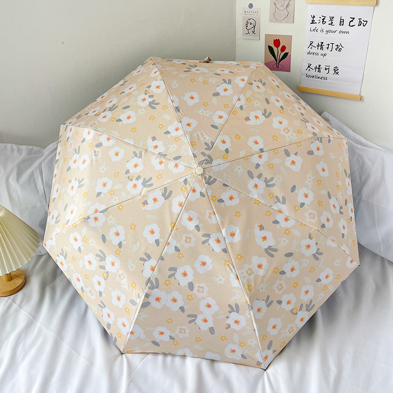 Dual-use folding hand cheap umbrella umbrella durable rain-proof umbrella UV automatic floral black glue student cross-border Dual-use folding hand cheap umbrella umbrella durable rain-proof umbrella UV automatic floral black glue student cross-border