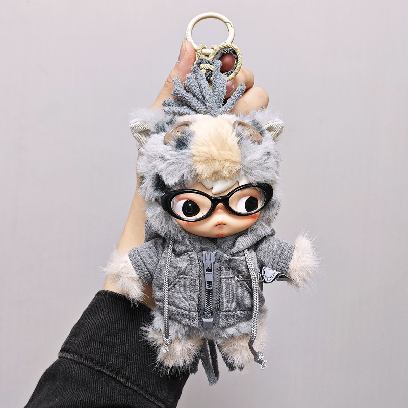 Only Doll Clothes】Ono Doll Clothes Full Throttle Series Gray Sweatshirt Set Suitable for 15Cm-17Cm Dolls
