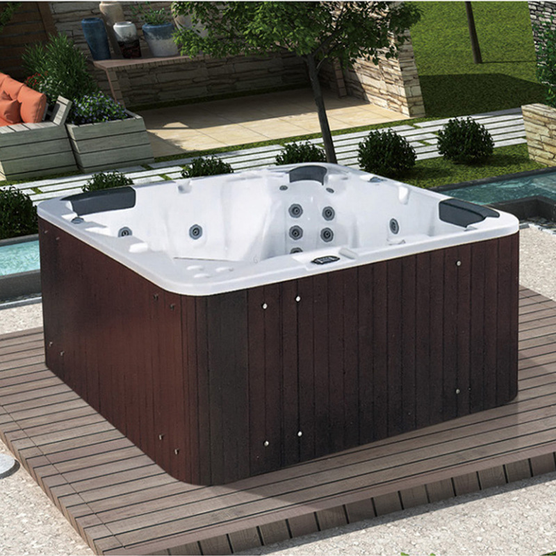 Piscina de masaje al aire libre bañera de surf spa 5 personas bañera de baño bañera de piscina genio