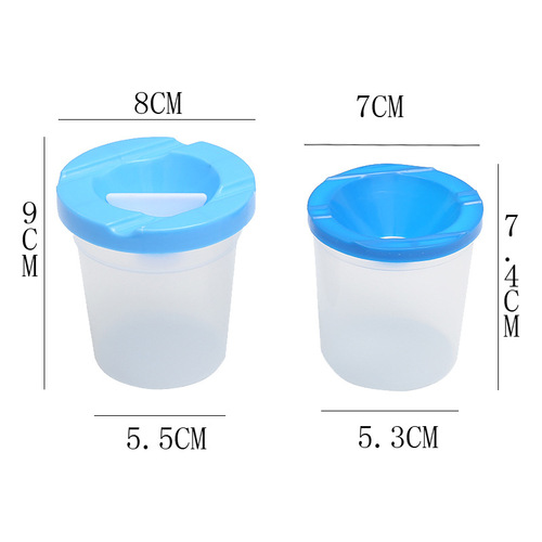 Amazon portable environmentally friendly plastic anti-pour children's art multi-functional paint coloring graffiti painting pen washer