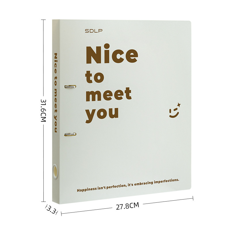 【싱글 폴더】크림 화이트