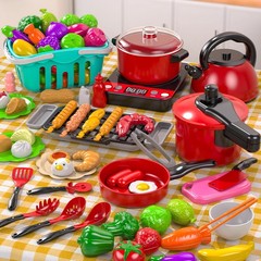 子供の台所のおもちゃのセットの男の子の女の子のままごとのシミュレーションの調理器具の赤ちゃんはご飯を煮て炒めます。