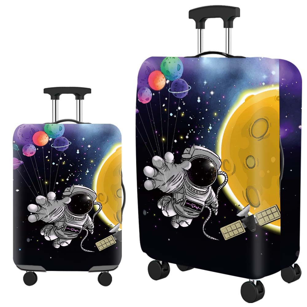 cubierta de maleta gruesa y resistente al desgaste cubierta de caja elástica caja de tracción cubierta de polvo cubierta de maleta de viaje impresión completa