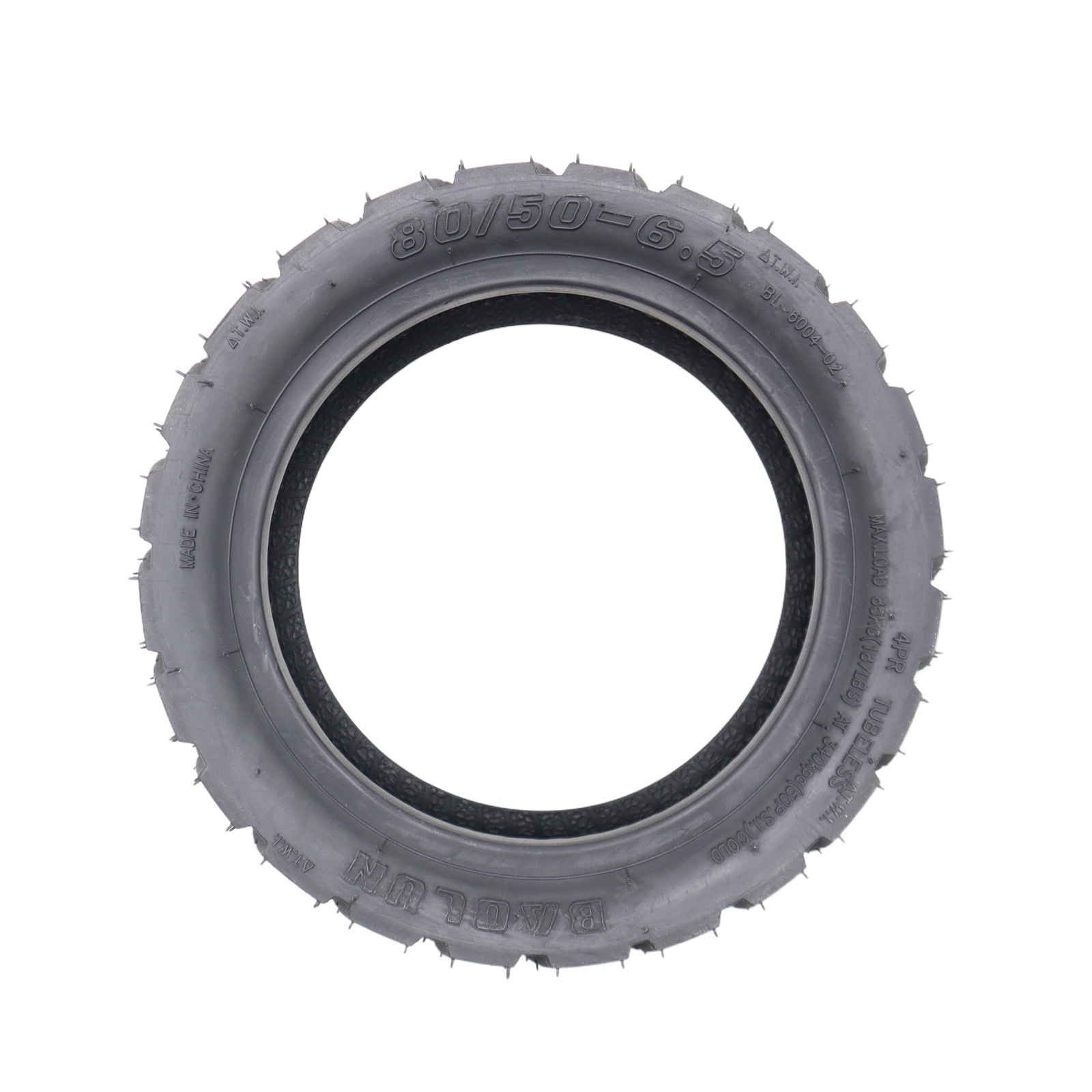 80/50-6.5 Off-Road Vacuum Tire Electric Scooter Vacuum Tire 10 Inch 80/50-6.5 Thickened Version