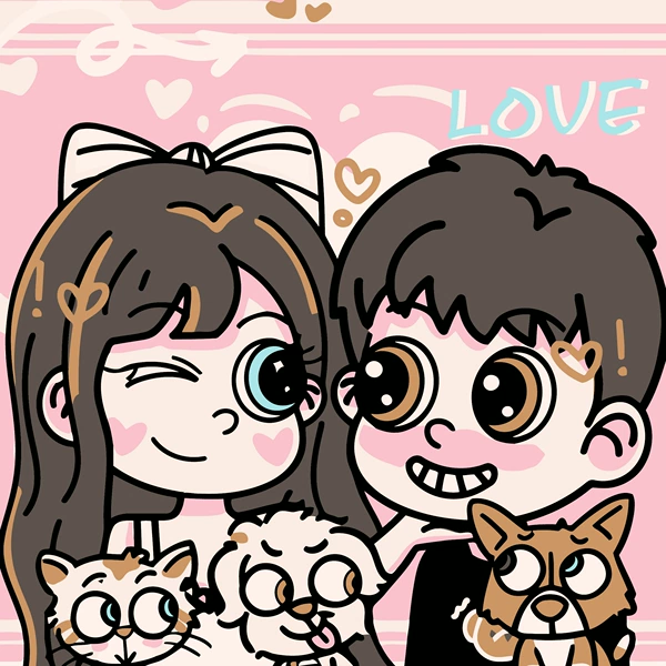 Couple【Rabbit grid】10