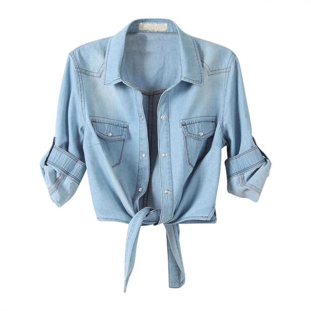 Женская одежда больших размеров в европейском и американском стиле, шаль со средним рукавом и завязками, женское короткое пальто в корейском стиле, модный деним