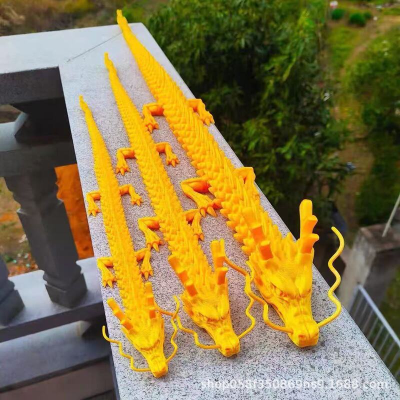 3d打印中国龙关节可活动小神龙夜市摆摊爆款3d打印的玩具镭射多色|undefined