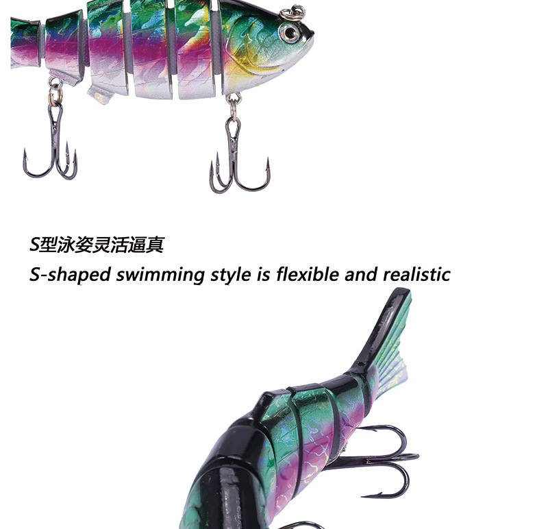 Multi Jointed Fishing Lures Hard Swimbaits Bass Trout Fresh Water Fishing Lure