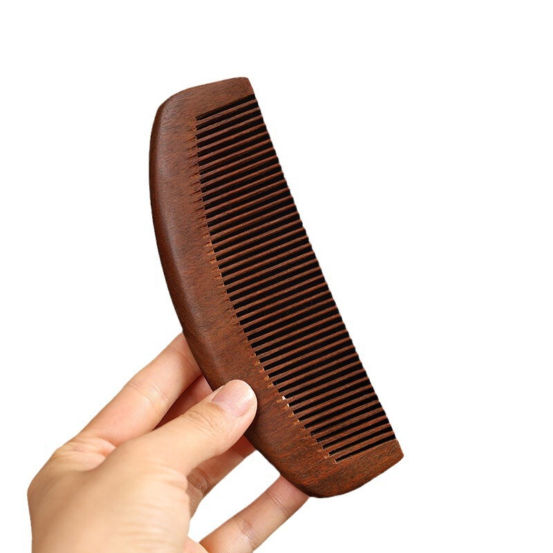 ゴールデンシルクグリーンサンダルウッド大型ムーンコーム家庭用マッサージコームロングヘアストレートヘアコームショートヘアコーム無垢材小さなコーム卸売|undefined