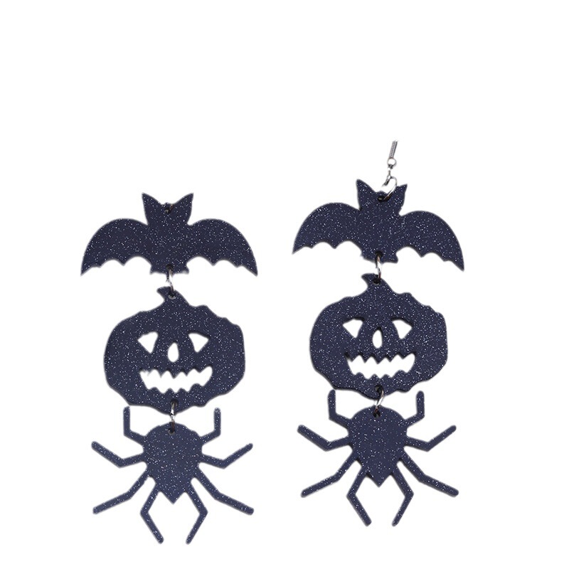新型ハロウィーンのイヤリングは誇張しています。|undefined