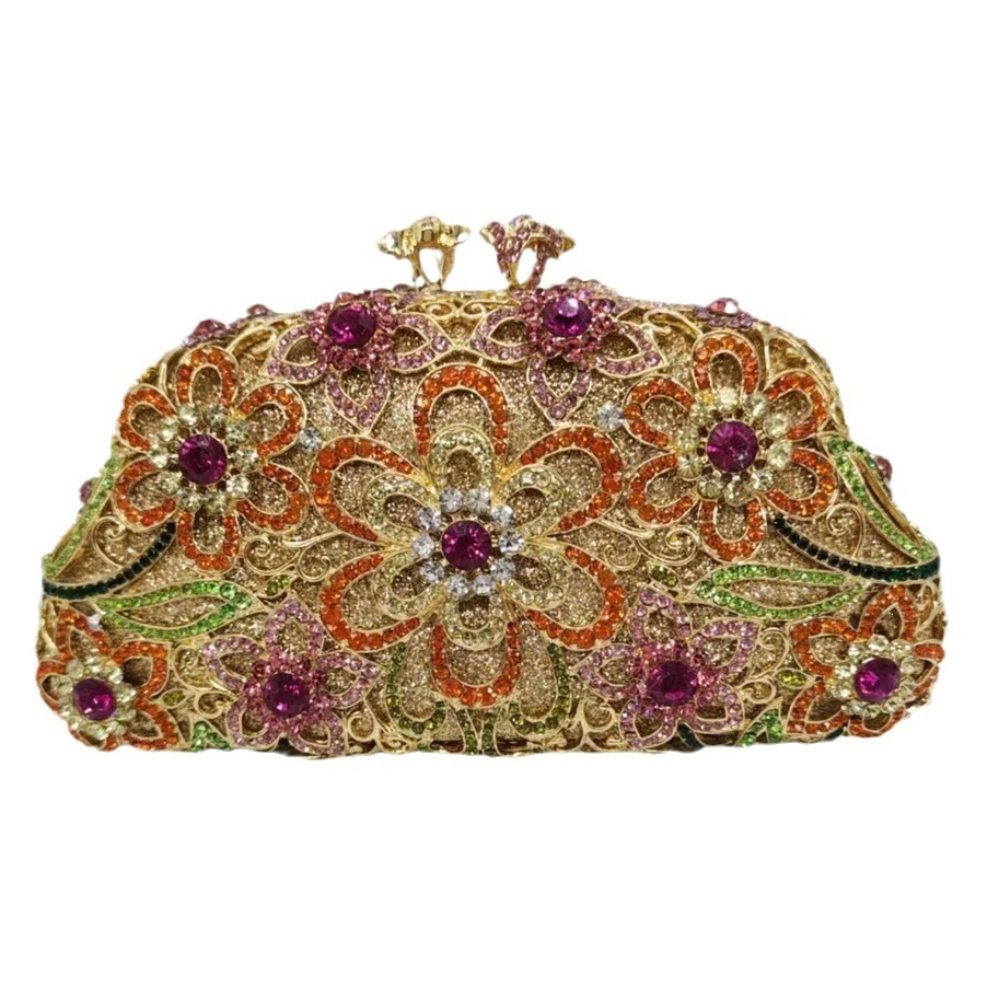 Nuevo bolso de diamantes hueco bolso de banquete europeo bolso de diamantes bolso de mujer bolso de mujer Rhinestone