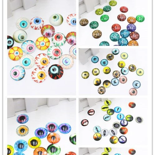 8/12/18 мм винтажная стеклянная кукла DIY игрушка динозавр аксессуары для глаз животных аксессуары