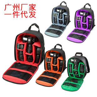 SLR Double Shoulder Camera Bag Lightweight Waterproof Canon Nikon Photography Bag Unisex Outdoor Multifunctional SLR Camera Bag