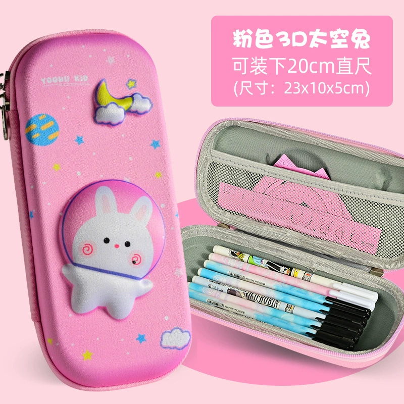 Three dimensional cartoon children's capacious pencil case for elementary school students, wholesale, fall protection