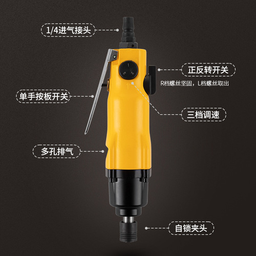German Aspen Woodworking Decor Style Pneumatic Tools Industrial Automatic Screwdriver 5h8h Air Gun Screwdriver Wholesale