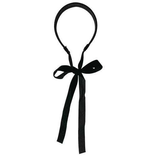 Korean imported autumn/winter French velvet hair tie with back-tie design, bow ribbon, elegant temperament, hair clip
