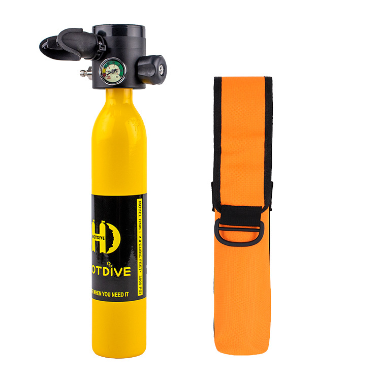 HOTDIVE tanque de oxígeno portátil respirador de buceo submarino buceo pescado branquial conjunto completo de equipo profesional Equipo de Buceo profundo