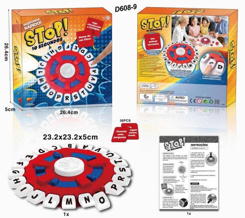 Juego de Mesa de Letras Locas para Niños Plástico Interactivo Educativo
