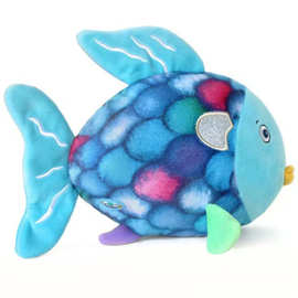 跨境新品Rainbow Fish plush 彩虹鱼公仔毛绒玩偶