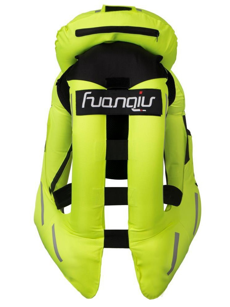 Nuevo tipo de motocicleta airbag chaleco de equipo de carreras ropa de cabina inflable anti-caída chaleco reflectante de seguridad