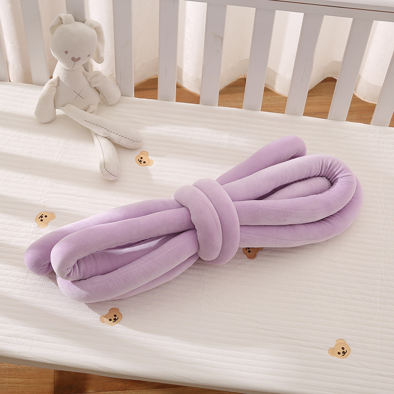 Cama de bebé ins cama de torsión perimeter tira de protección trenzada bebé cama de empalme para niños protector de tela trenzada para recién nacidos