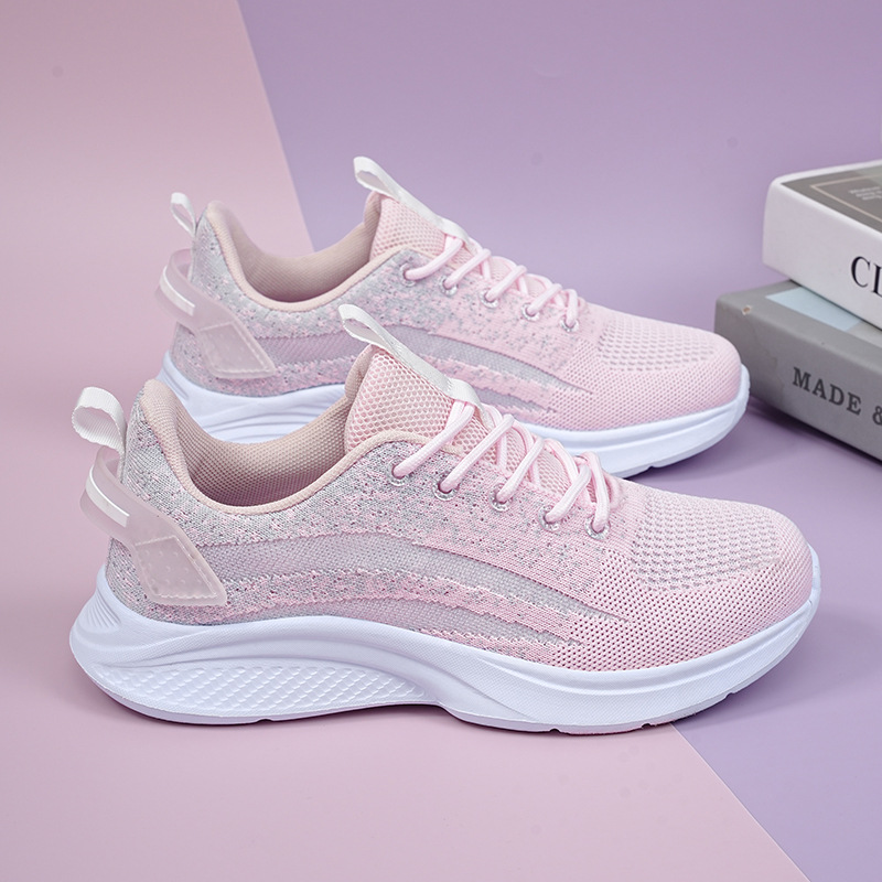 Calzado para correr para niñas Calzado deportivo de entrenamiento militar para estudiantes de secundaria para mujeres Calzado para correr de suela blanda con amortiguación ligera para estudiantes de secundaria para mujeres