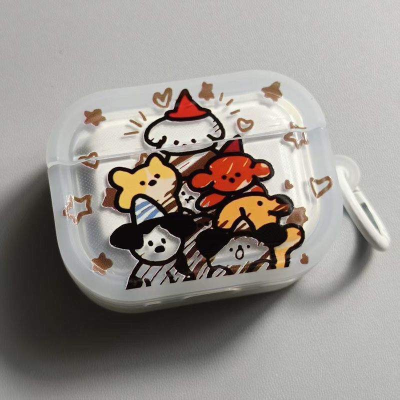 Perro de Navidad para airpods4 generación 5 generación estuche de auriculares bluetooth airpodspro2 estuche de Apple