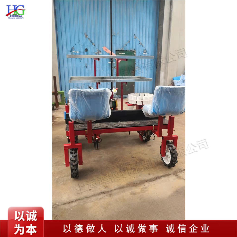 自走式秧苗种植机 辣椒苗栽种设备 蔬菜大棚种植秧苗移栽机