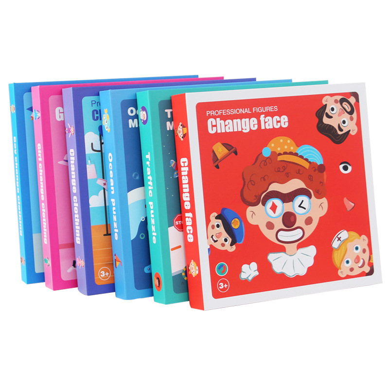 Puzzles magnéticos de absorción Juguetes infantiles para bebés Iluminación de la inteligencia 3 - 6 años de edad ayuda de aprendizaje de educación temprana