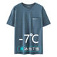 Summer men's short sleeve T-shirt 2024 new ice silk cool breathable middle-aged men's mesh half sleeve base shirt