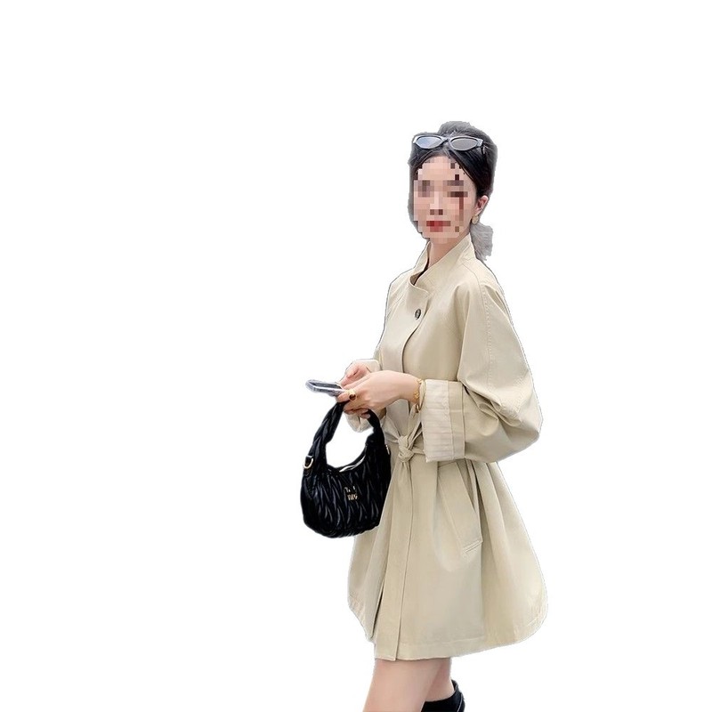 2025大小姐时尚网红大码显瘦外套女中长款小个子风衣百搭春秋英伦|undefined