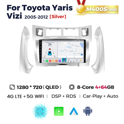 Toyota Yaris Vitz 05-12: DVD Navigation - m400s-8-core-9863-464g