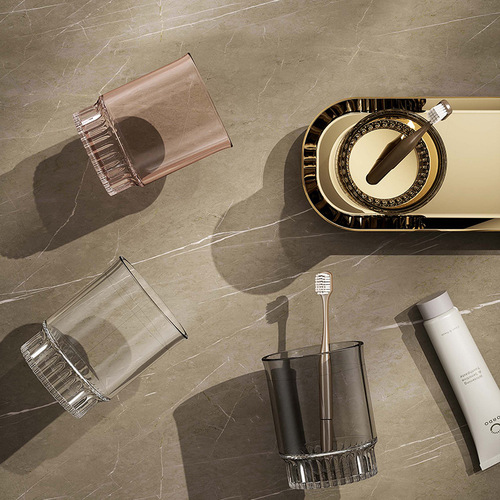 Bathroom Mouthwash Cup Toothbrush Cup Light Luxury Household Couple Cup Bottom Thick Tooth Cup Storage Manufacturer Wholesale High-Transparency PC