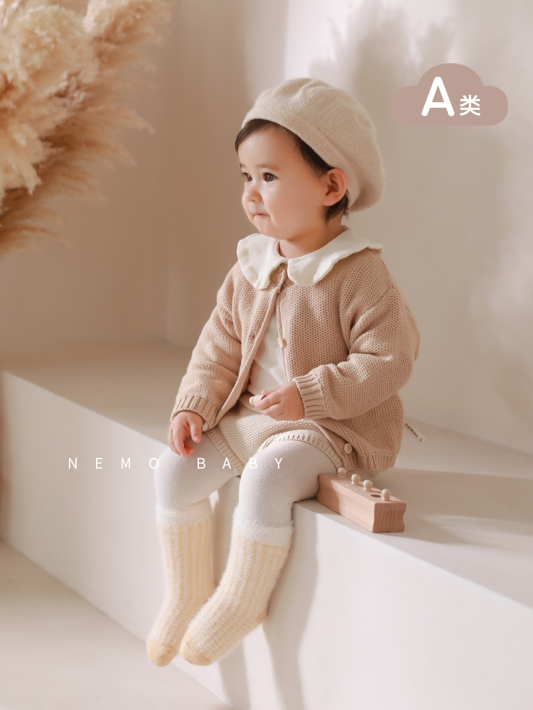 Calcetines para bebés recién nacidos otoño y invierno, calcetines para bebés recién nacidos, niños y niñas, calcetines para bebés