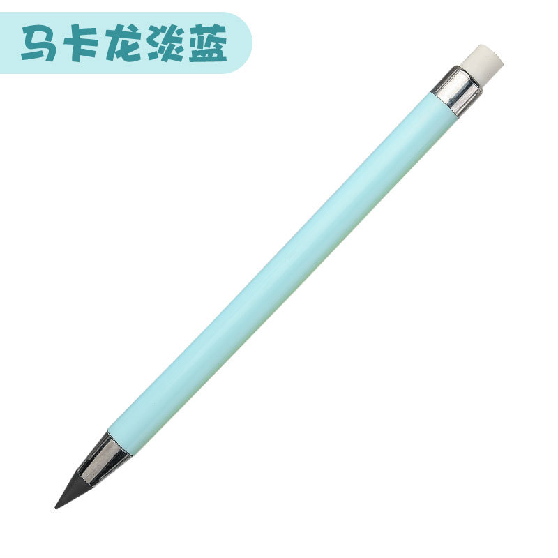 Nuevo estilo Eternal con lápiz de goma Tecnología negra Sin tinta Eternal Pen hb Macarons Color No es fácil de romper lápiz