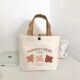 Canvas Bag Small Small All-match Handbag Female Student Lunch Box Bag Simple Handbag Office worker Lunch Bag