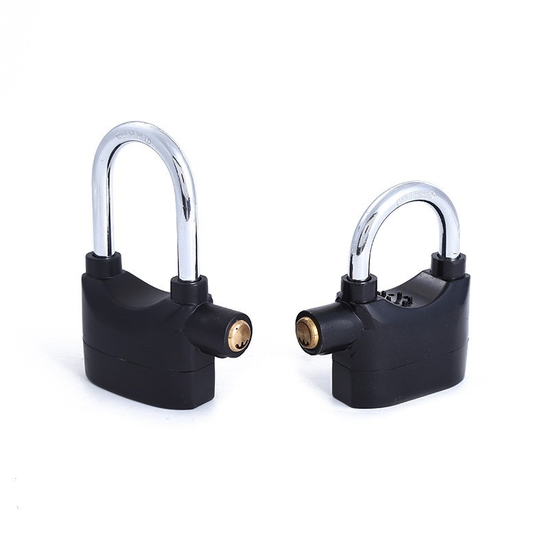 报警锁批发厂家直供铝合金铜锁芯安全震动型报警挂锁 ALARM LOCK