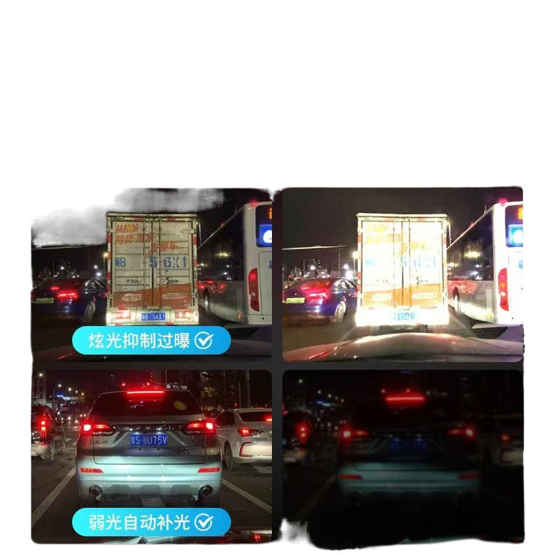 새로운 구동 미터 레코더 4K HD 야간 투시 터치 스크린 전면 및 후면 듀얼 레코딩 USB 배선 무료 전자 개 통합