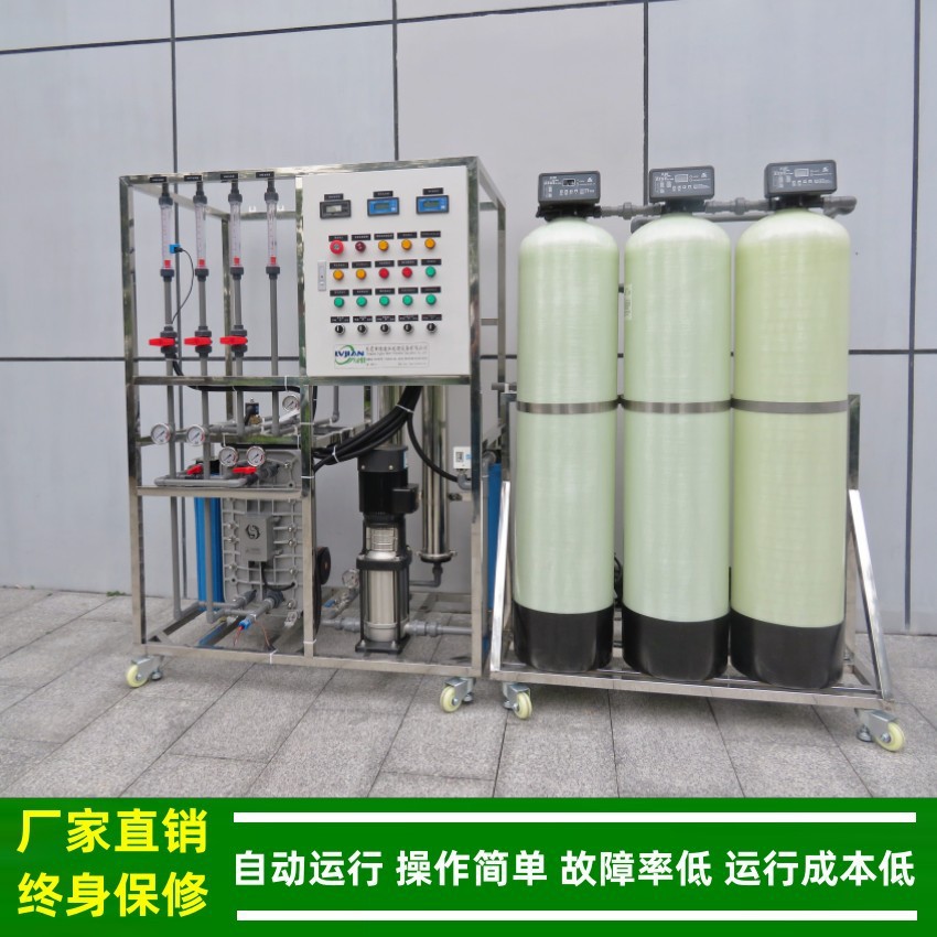 二级反渗透EDI去离子制水机_0.5T/H工业去离子水制取装置绿健供应