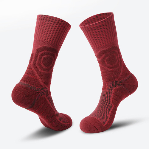 Elite Combat Basketball Socks with Thick Terry Sole Professional Tall-Crew Athletic Socks Men Mid-Crew High-Crew Long-Crew Socks Wholesale