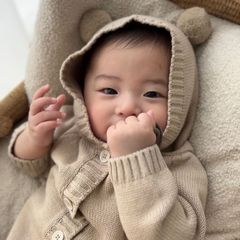 24 Autumn New Korean Style Baby onesie with Ins Style Bear Design Children Knitted Sweater Baby Bodysuit