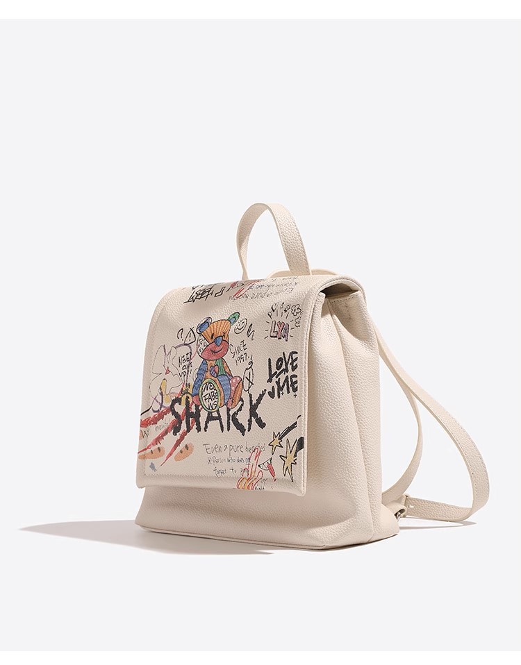 Bären-Tasche, modischer, vielseitiger Rucksack, Schultertasche, Messenger Bag, Damentasche_voghion.com