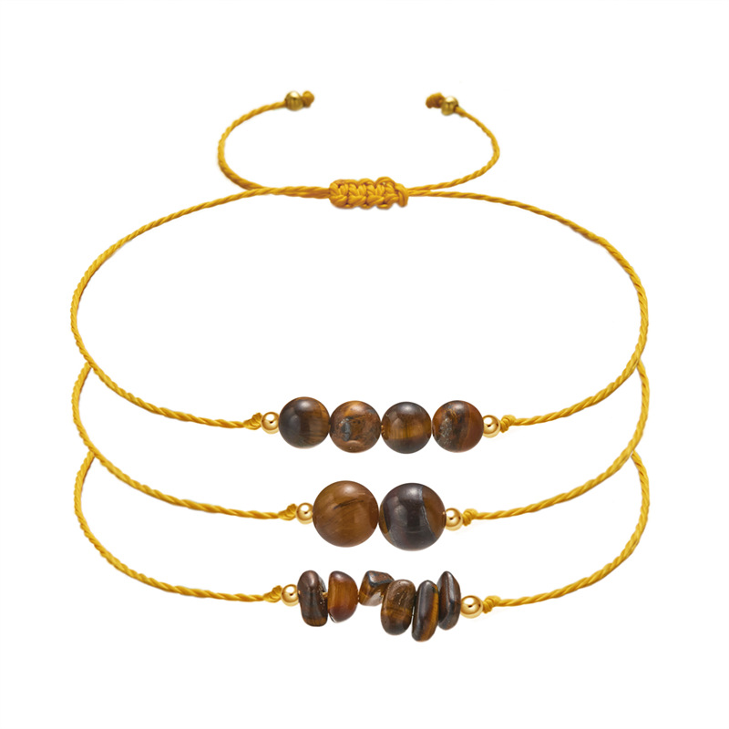 12g Weight Bracelets Classification 1 Set Quantity Daily Occasion natural stone Material Geometric Pattern Unisex Gender Beaded, Braid Design Simple Style Style Simple Style Geometric Natural Stone Bracelets In Bulk 14