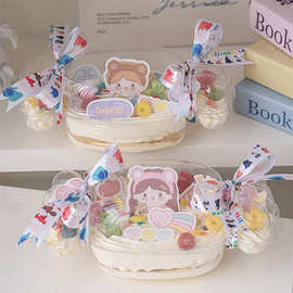 儿童节蛋糕图片摆设61儿童节透明纸杯蛋糕糖果盒丝带女孩插件